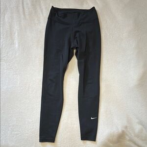 Nike Black Leggings Tapered Fit Elastic Cuffs